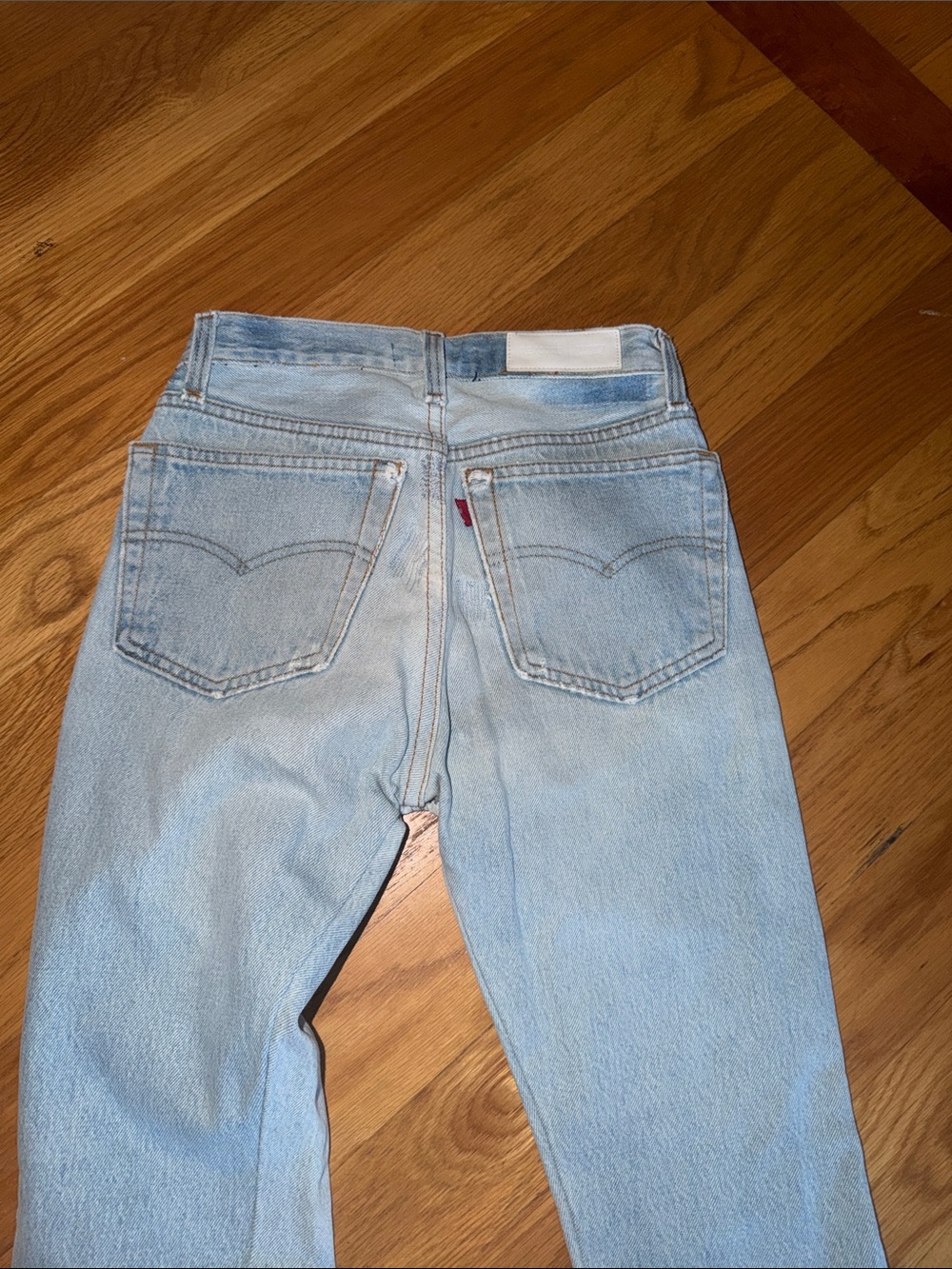 Re/Done Light Blue High Rise Women Jeans - Picture 12 of 12